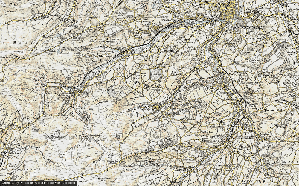 Old Map of Helme, 1903 in 1903