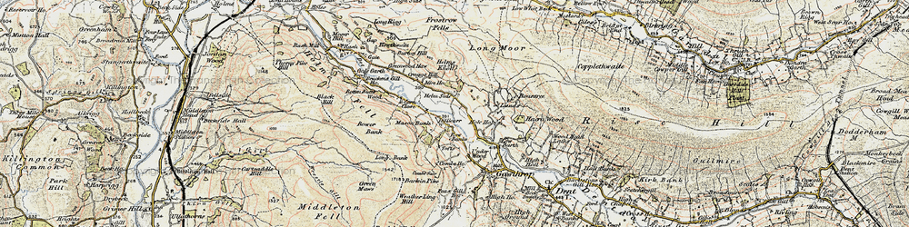 Old map of Helmside in 1903-1904
