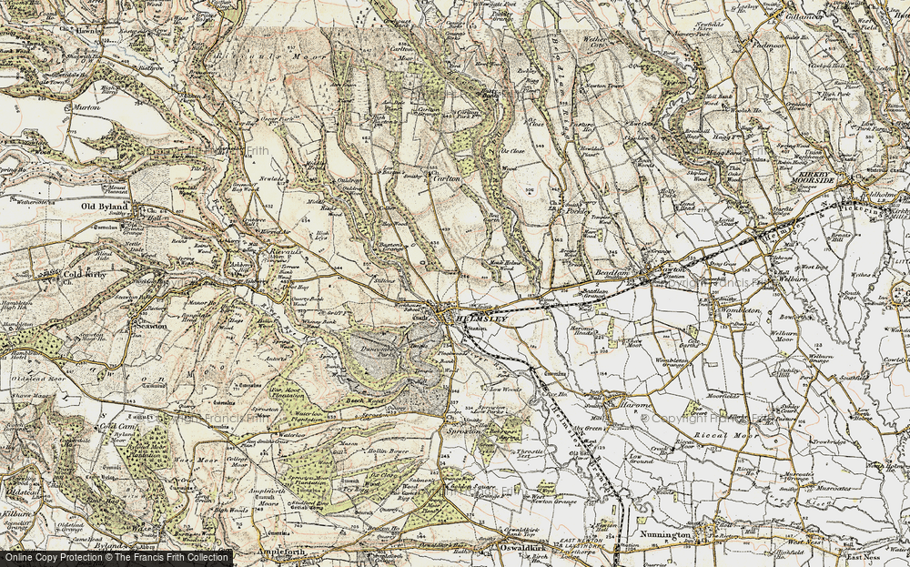 Old Map of Helmsley, 1903-1904 in 1903-1904