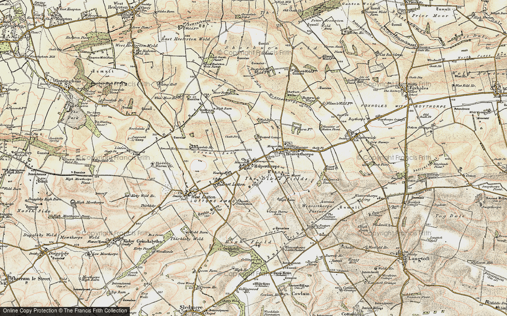Old Map of Helperthorpe, 1903-1904 in 1903-1904