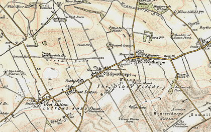 Old map of Helperthorpe in 1903-1904