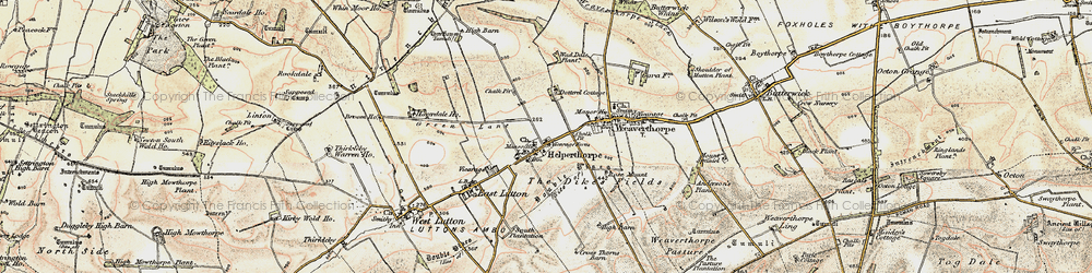 Old map of Helperthorpe in 1903-1904