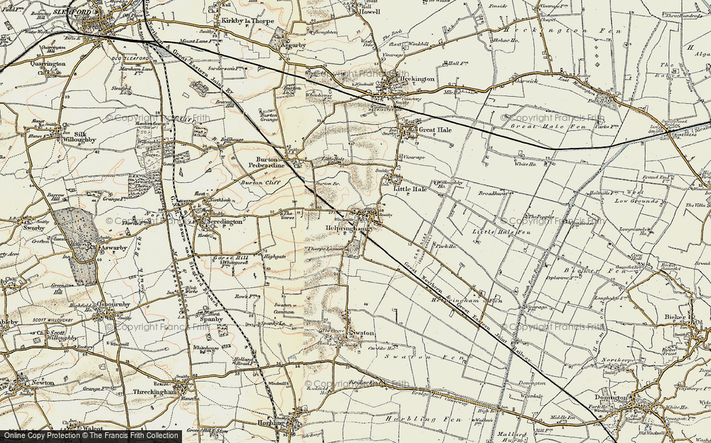 Old Map of Helpringham, 1902-1903 in 1902-1903
