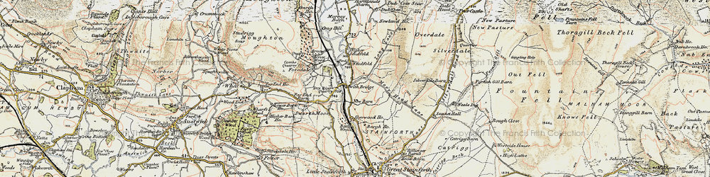 Old map of Bargh Ho in 1903-1904