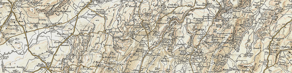 Old map of Black Marsh in 1902-1903