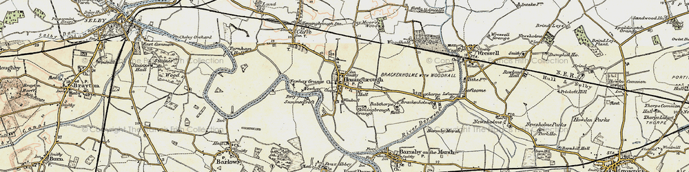 Old map of Hemingbrough in 1903