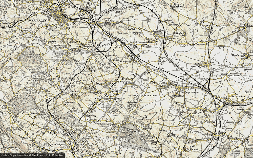 Old Map of Hemingfield, 1903 in 1903