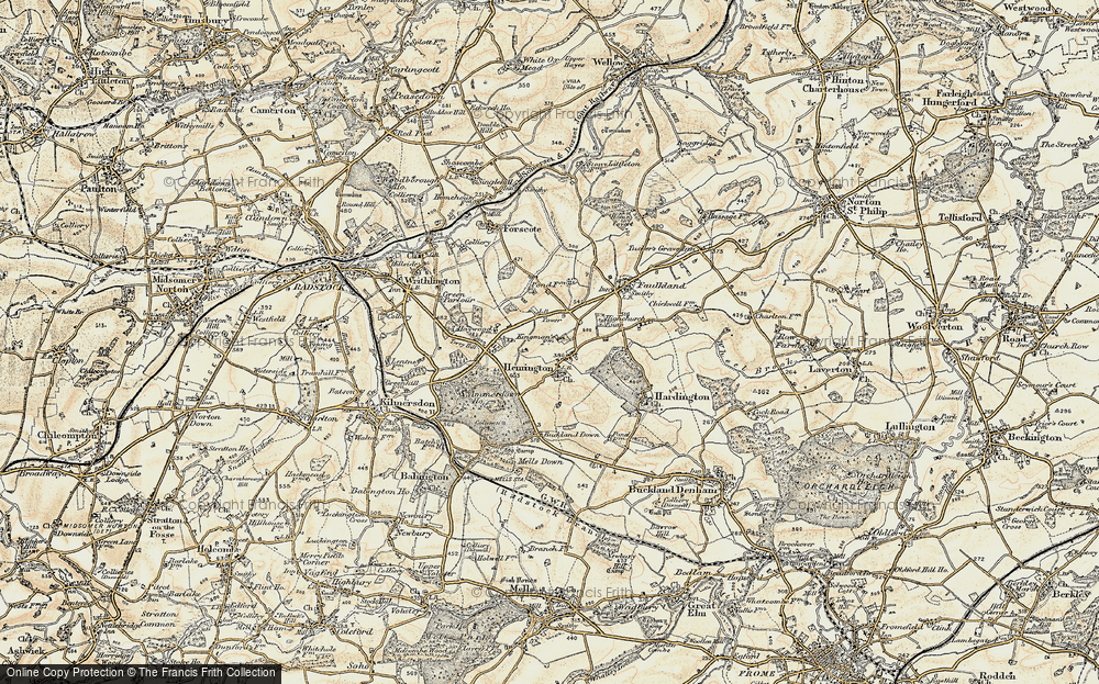 Old Map of Hemington, 1898-1899 in 1898-1899