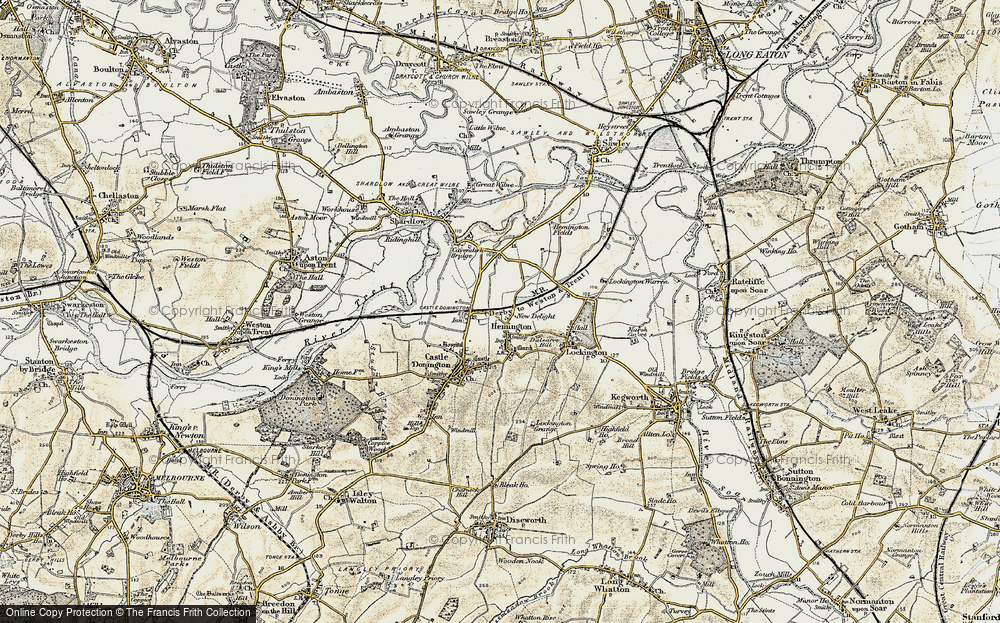 Old Map of Hemington, 1902-1903 in 1902-1903