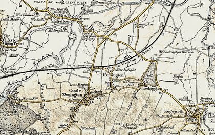 Old map of Hemington in 1902-1903