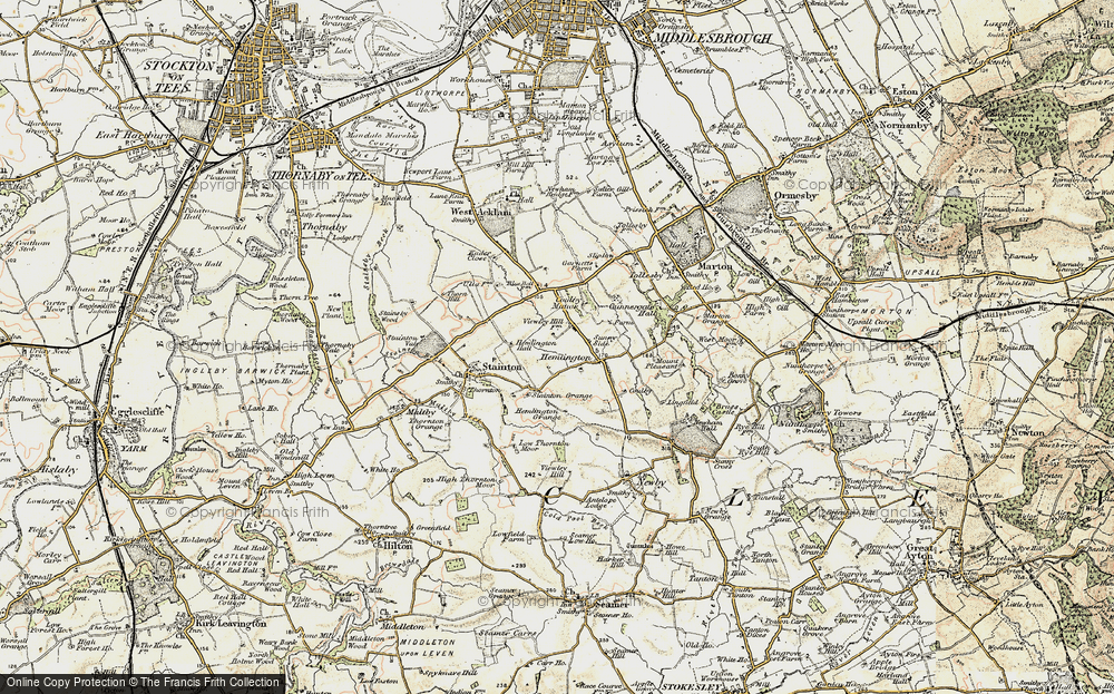 Old Map of Hemlington, 1903-1904 in 1903-1904