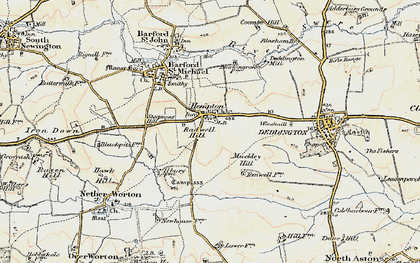 Old map of Hempton in 1898-1899
