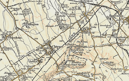 Old map of Bledlow Great Wood in 1897-1898