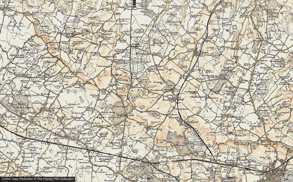 Old Map of Hemsted, 1898-1899 in 1898-1899