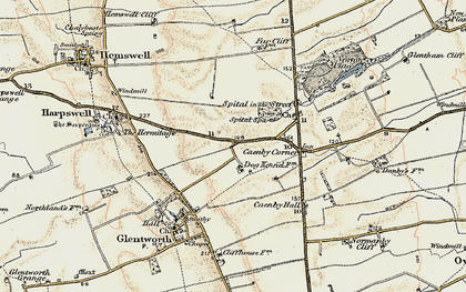 Old map of Normanby Cliff in 1903