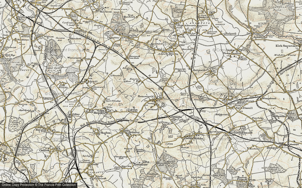 Old Map of Hemsworth, 1903 in 1903