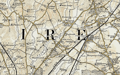 Old map of Henbrook in 1901-1902