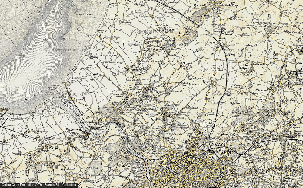 Old Map of Henbury, 1899 in 1899