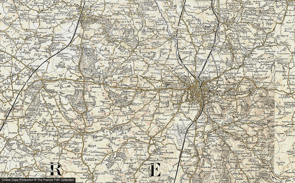 Old Map of Historic Map covering Broomfield in 1902-1903