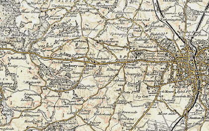 Old map of Henbury in 1902-1903