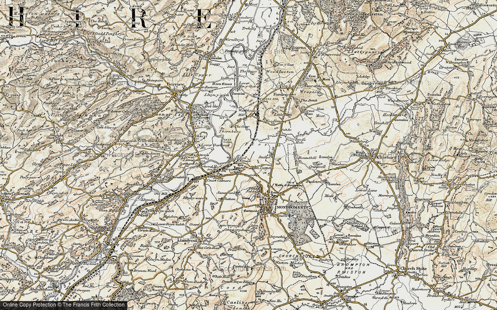 Old Map of Hendomen, 1902-1903 in 1902-1903