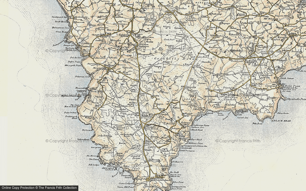 Old Map of Hendra, 1900 in 1900