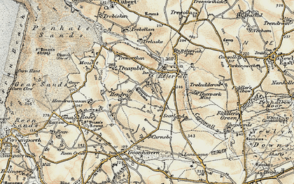 Old map of Hendra Croft in 1900