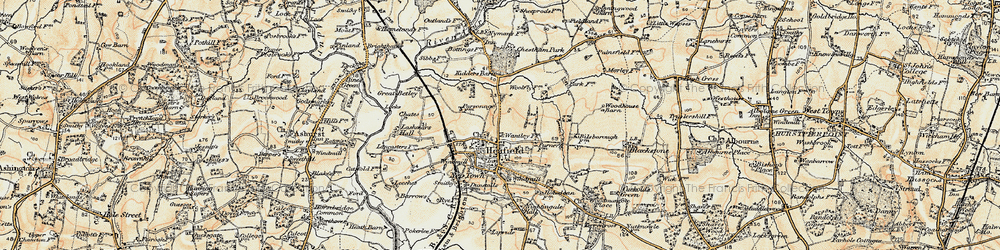 Old map of Woodhouse in 1898