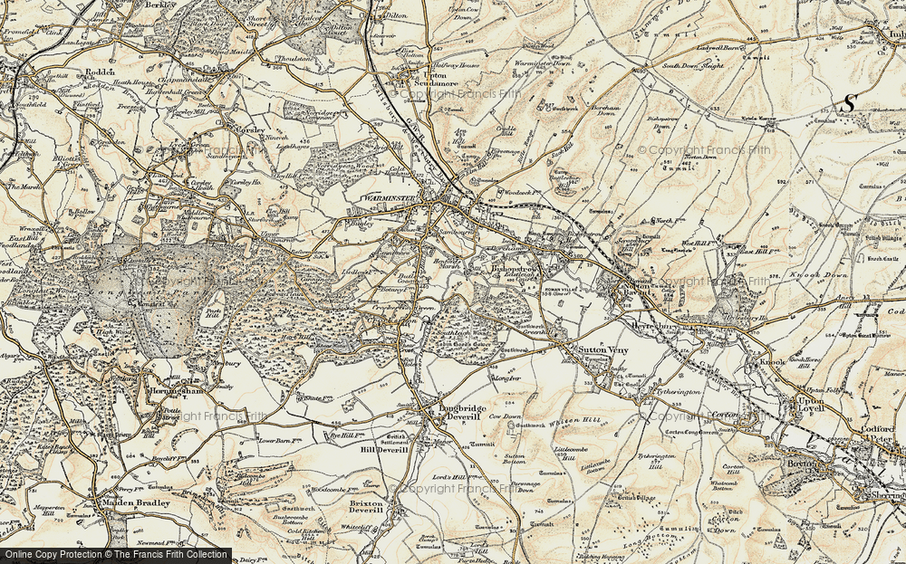 Old Map of Henfords Marsh, 1897-1899 in 1897-1899
