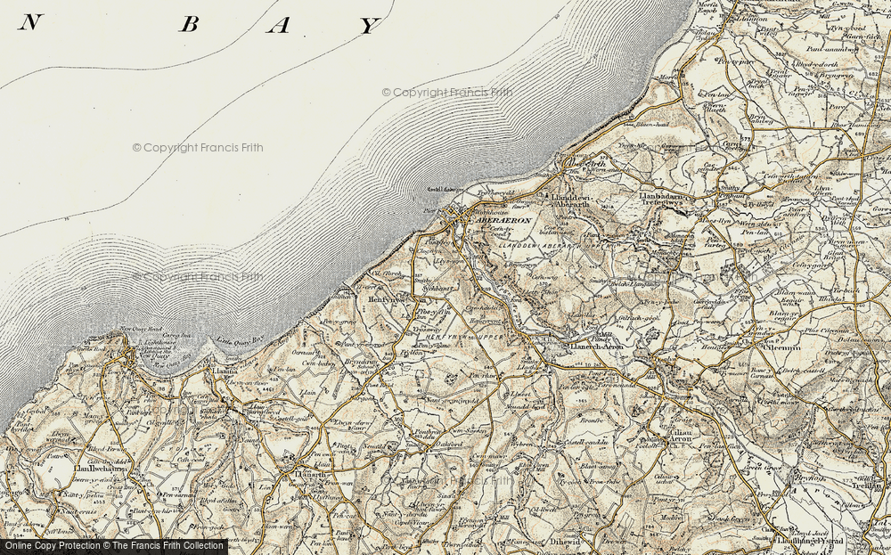 Old Map of Henfynyw, 1901-1903 in 1901-1903