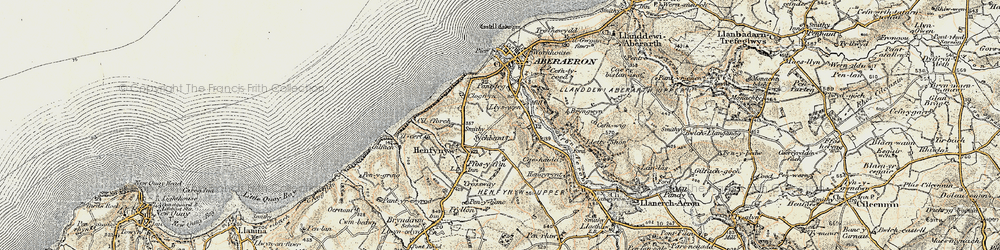 Old map of Henfynyw in 1901-1903