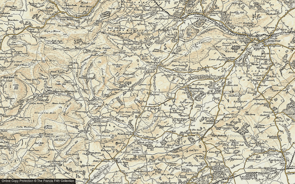 Old Map of Hengoed, 1900-1902 in 1900-1902
