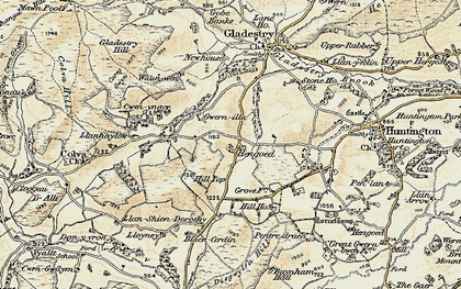 Old map of Hengoed in 1900-1902