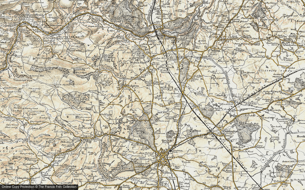 Old Map of Hengoed, 1902-1903 in 1902-1903