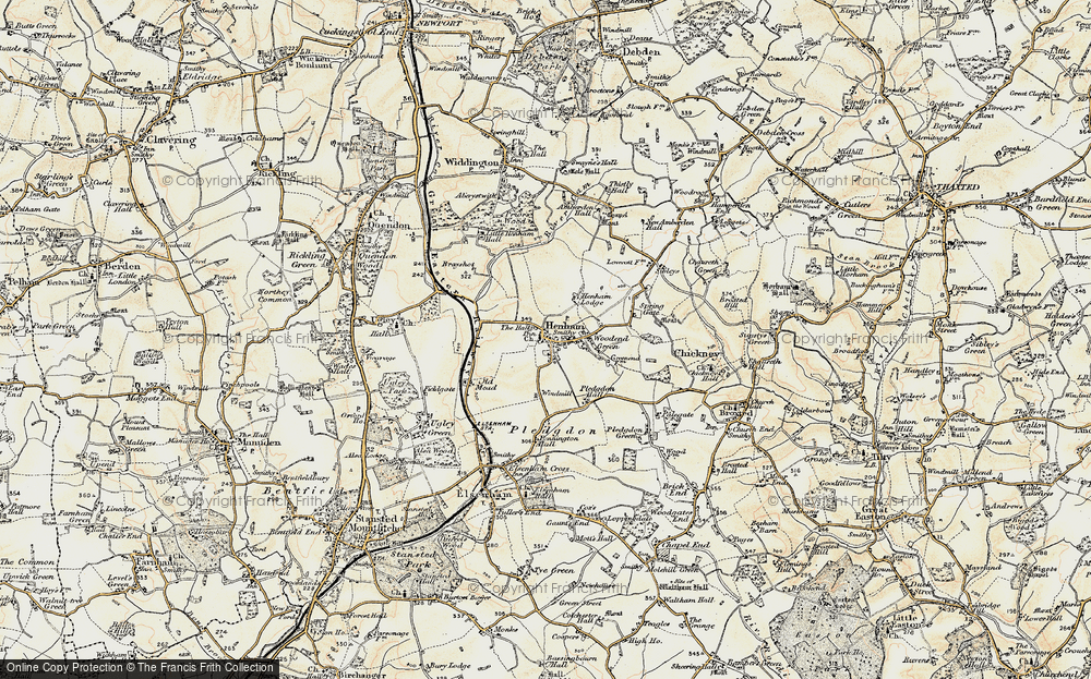 Old Map of Henham, 1898-1899 in 1898-1899
