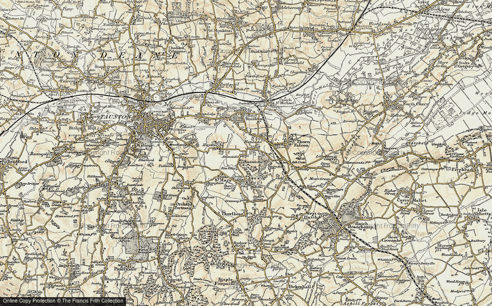 Old Map of Henlade, 1898-1900 in 1898-1900