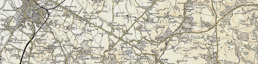 Old map of Henley in 1898-1900