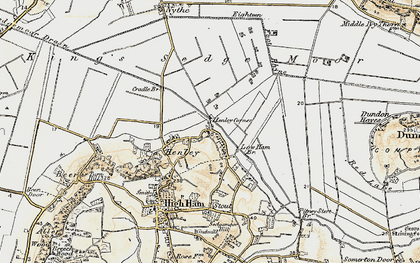 Old map of Henley in 1898-1900