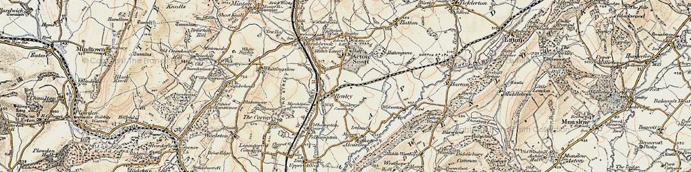 Old map of Henley Common in 1902-1903