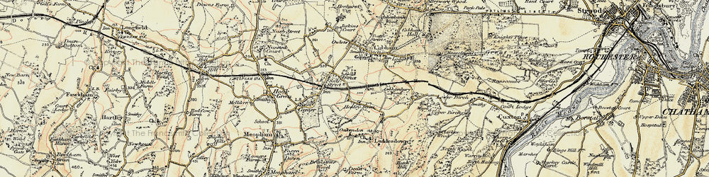 Old map of Henley Street in 1897-1898