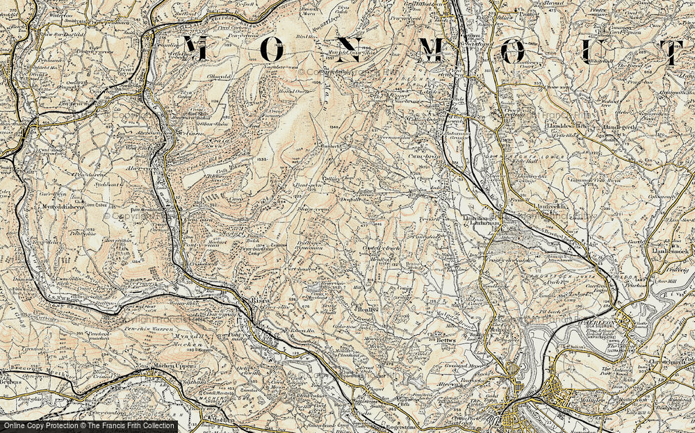 Old Map of Henllys, 1899-1900 in 1899-1900