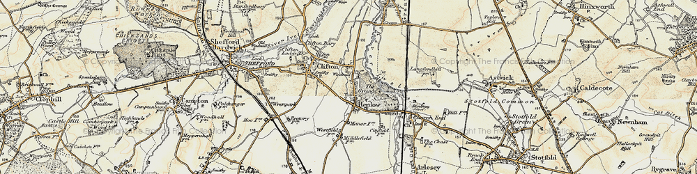 Old map of Henlow in 1898-1901