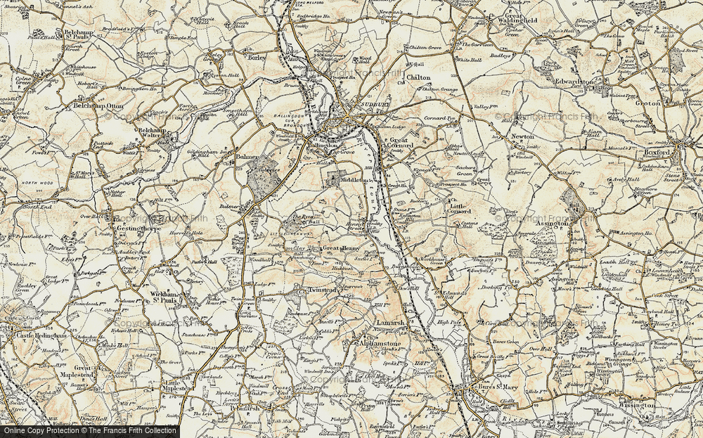 Old Map of Henny Street, 1898-1901 in 1898-1901