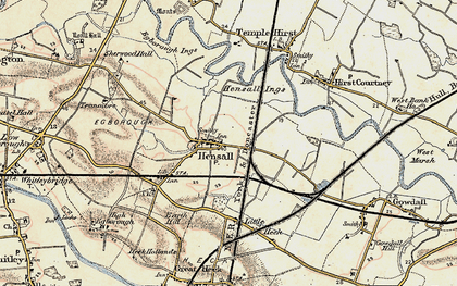 Old map of Hensall in 1903