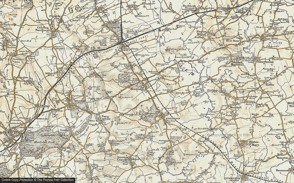 Old Map of Henstridge, 1897-1909 in 1897-1909