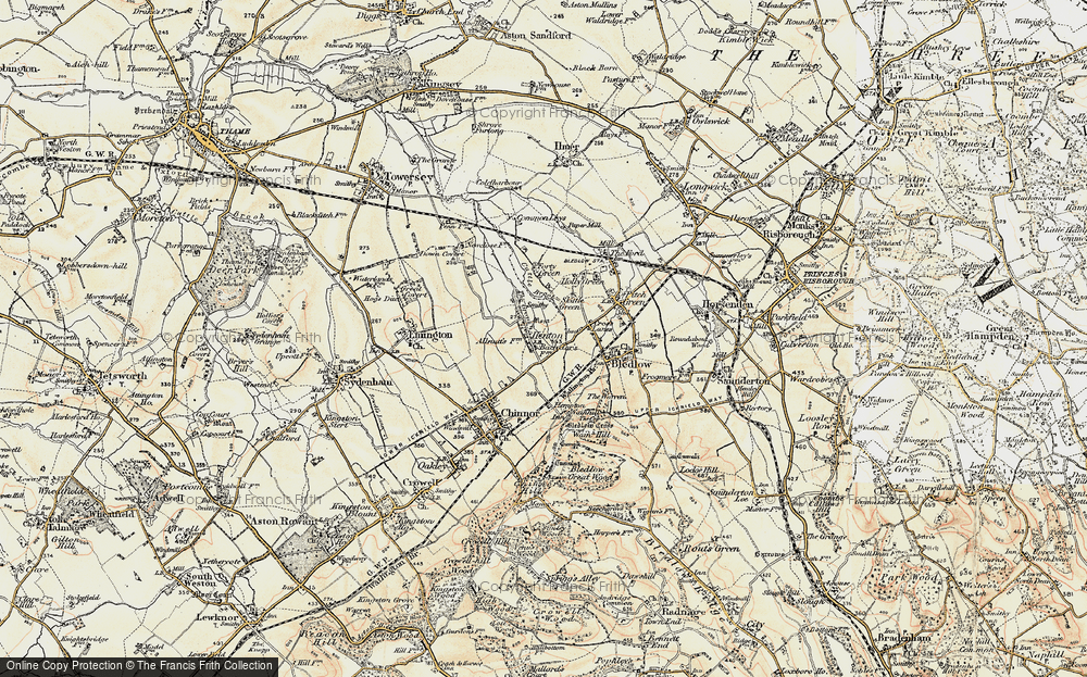 Old Map of Henton, 1897-1898 in 1897-1898