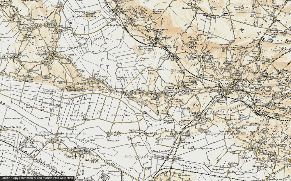 Old Map of Henton, 1899 in 1899