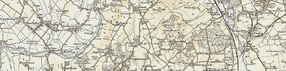 Old map of Henwood in 1897-1899