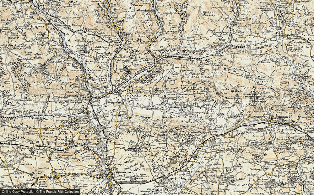 Old Map of Heol-laethog, 1899-1900 in 1899-1900