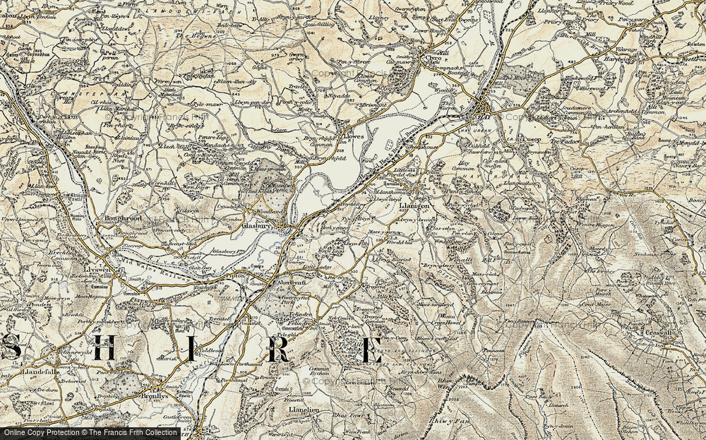 Old Map of Heol-y-gaer, 1900-1902 in 1900-1902